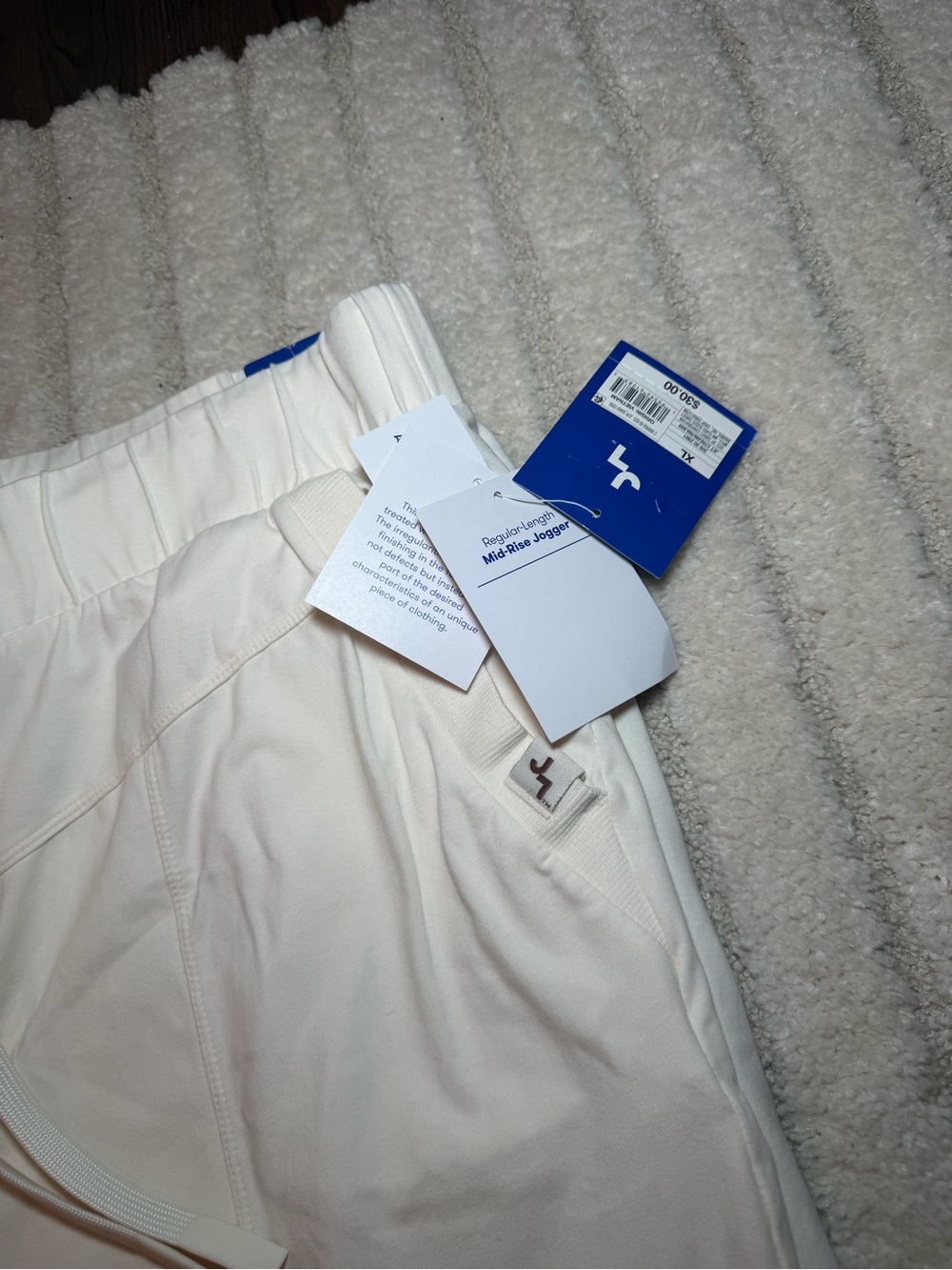 JoyLab White Drawstring Joggers - Picture 5 of 5
